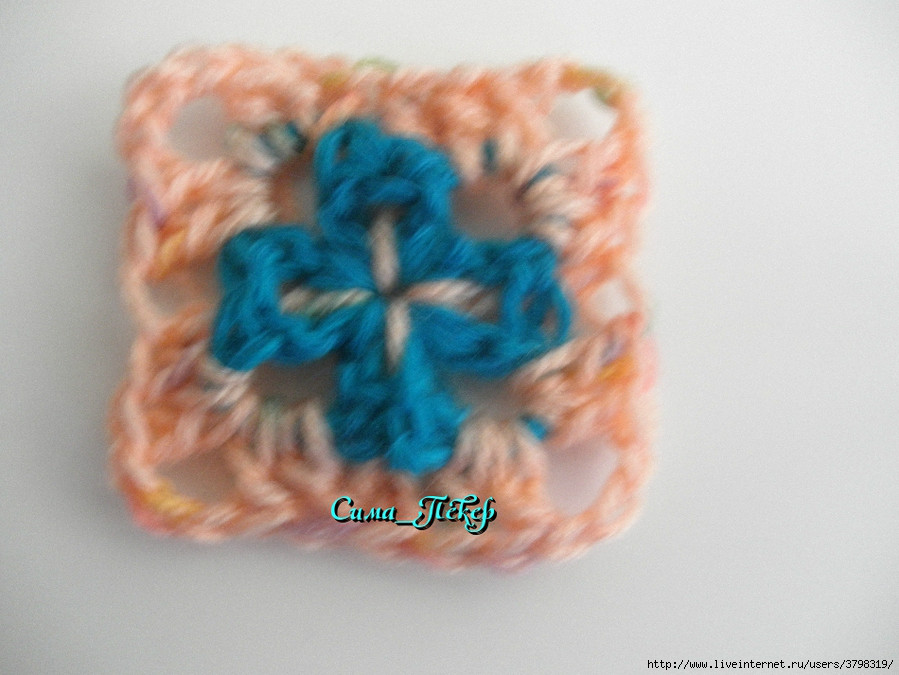 方形莲花坐垫底托钩法教程,钩方形坐垫四个角上翘的原因