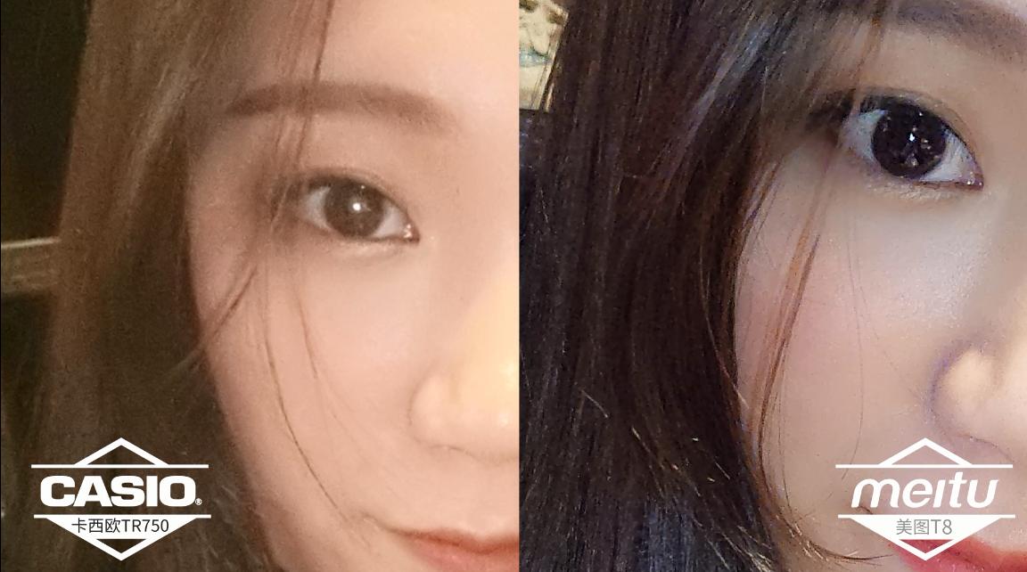 卡西欧自拍神器tr750和tr1200,卡西欧tr750和美图v7