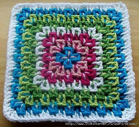 方形莲花坐垫底托钩法教程,钩方形坐垫四个角上翘的原因