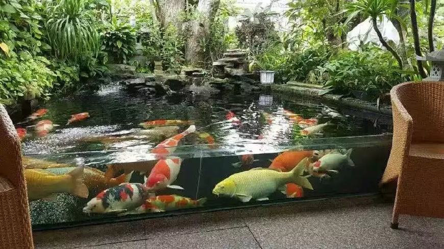 福建家庭园林假山鱼池景观设计,园林鱼池假山流水制作方法大全