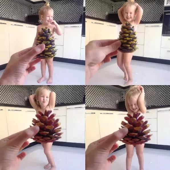 朋友圈晒女儿的亲子照 (晒女儿一家三口亲子照)