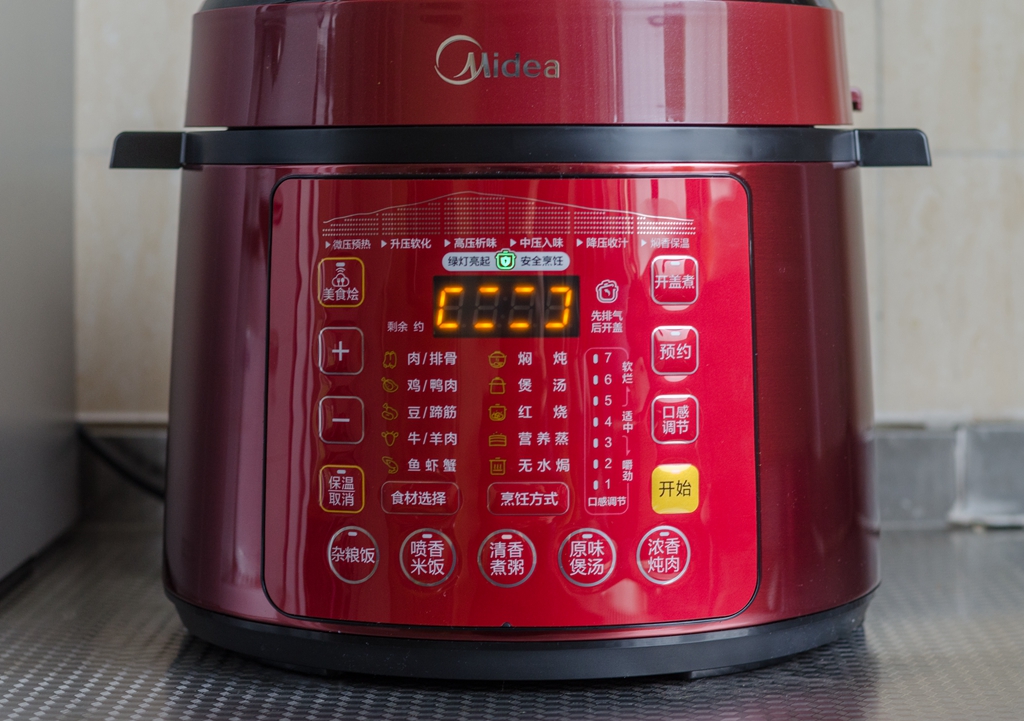 煮妇神器,美的最新款电压力锅功能评测