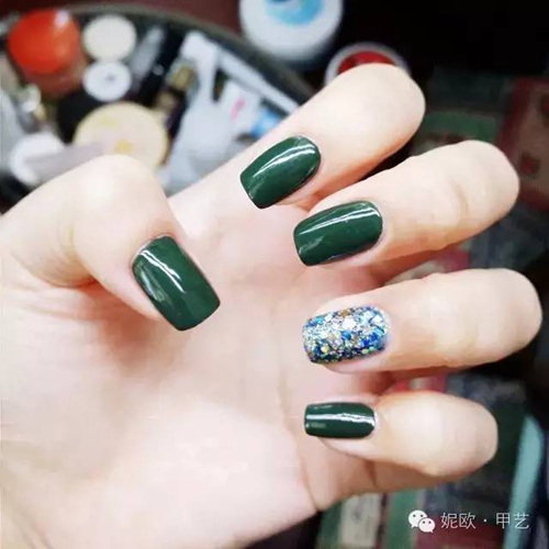 美甲教程固态甲油胶,美甲甲油胶自己做简单款式