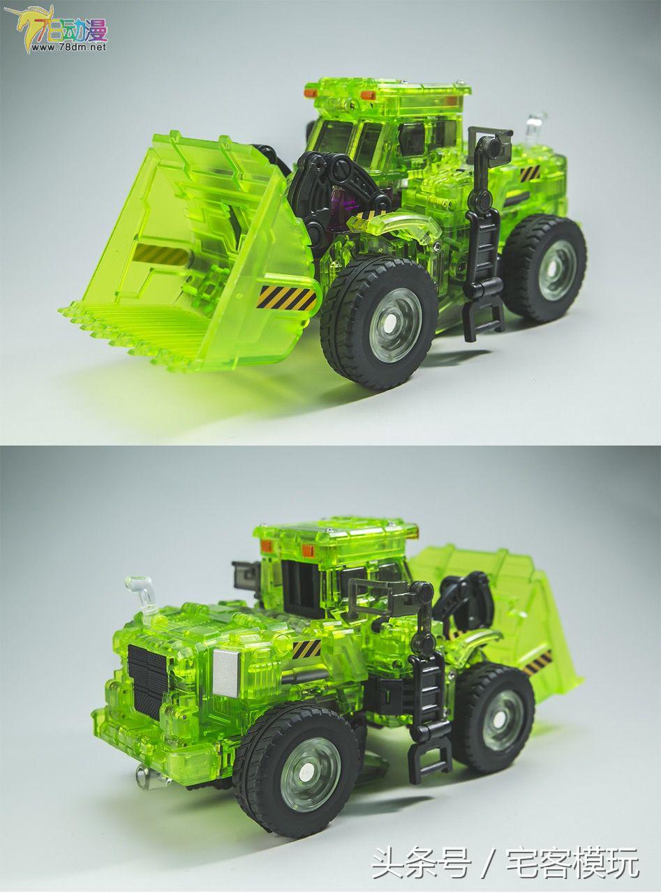 变形金刚大力神模玩,透明版变形金刚大力神推土机