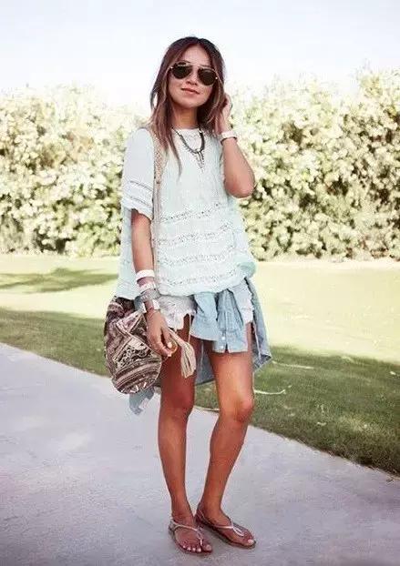 牛仔裤短裤错误穿搭,适合自己穿的牛仔短裤