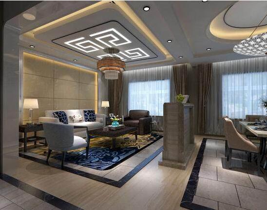 上海正荣国领别墅,正荣国领大平层青涩风格装修