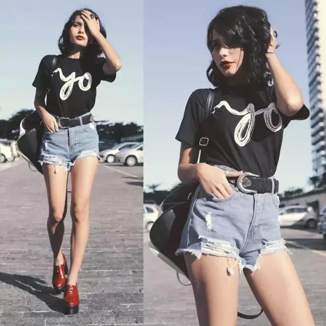 牛仔裤短裤错误穿搭,适合自己穿的牛仔短裤