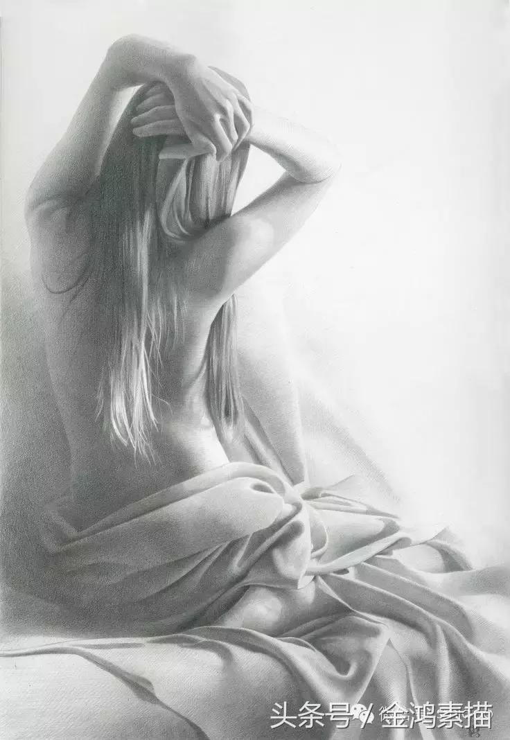 唯美人像素描系统课,唯美素描人物图片大全