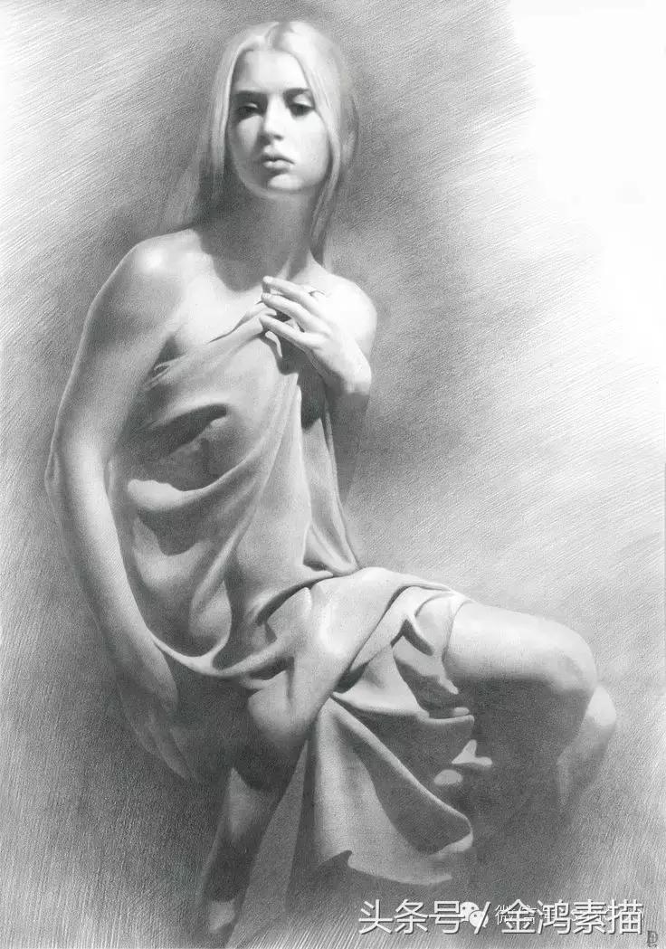 唯美人像素描系统课,唯美素描人物图片大全