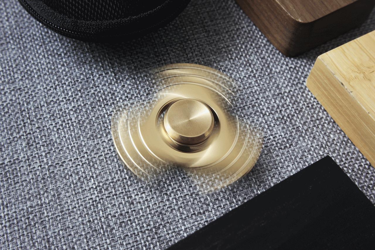 多关节可动指尖陀螺,纯铜双叶指尖陀螺