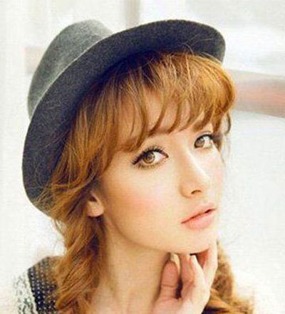 造型烫发型扎法,到肩膀的烫发怎么梳好看