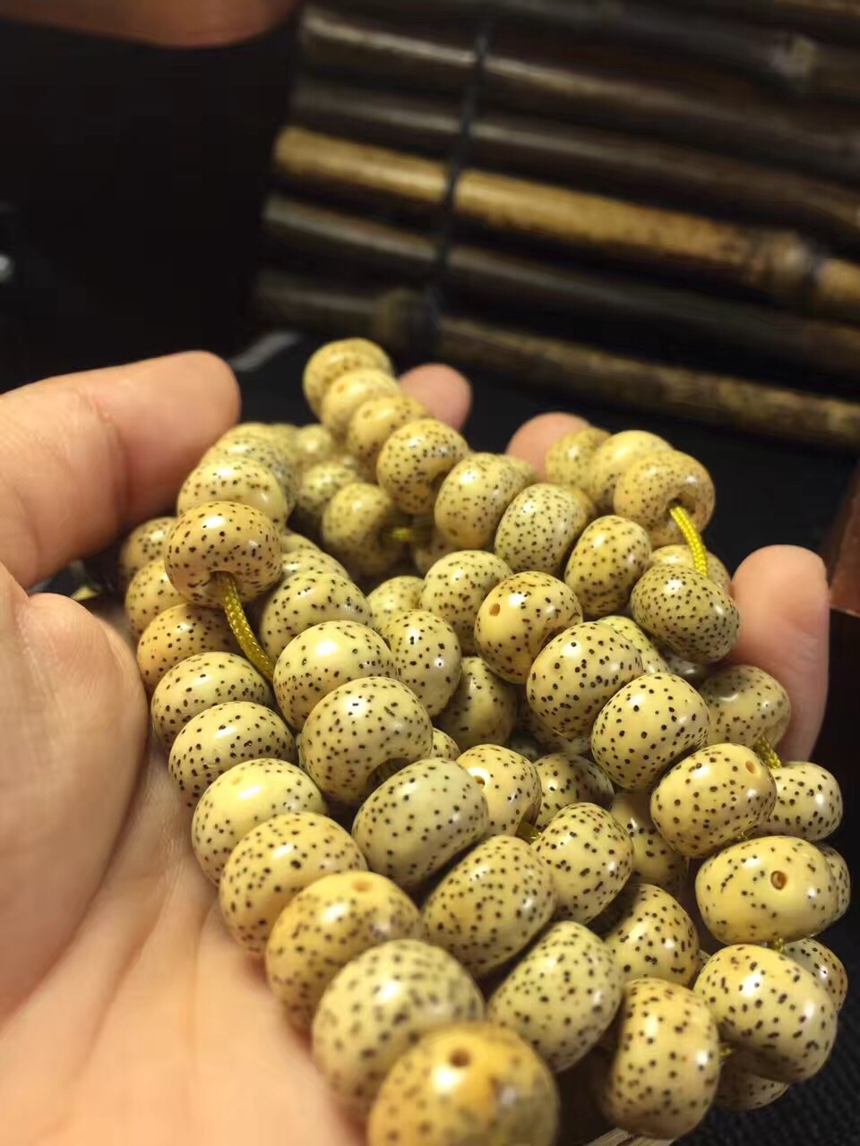 星月菩提陈籽玉化效果图,星月菩提陈籽为什么手感很干