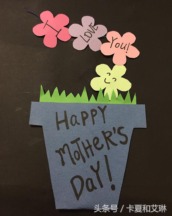 母亲节用小卡纸做贺卡手工制作,母亲节粘土贺卡手工制作大全