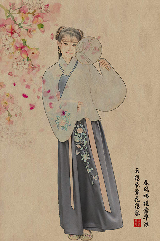 ps如何做成古风水墨晕染特效教程,ps荷花古风人物调色视频教程