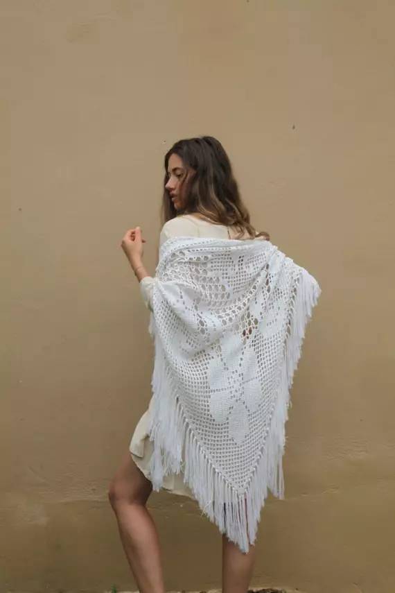 亲手给妈妈钩帽子,送妈妈母亲节礼物披肩