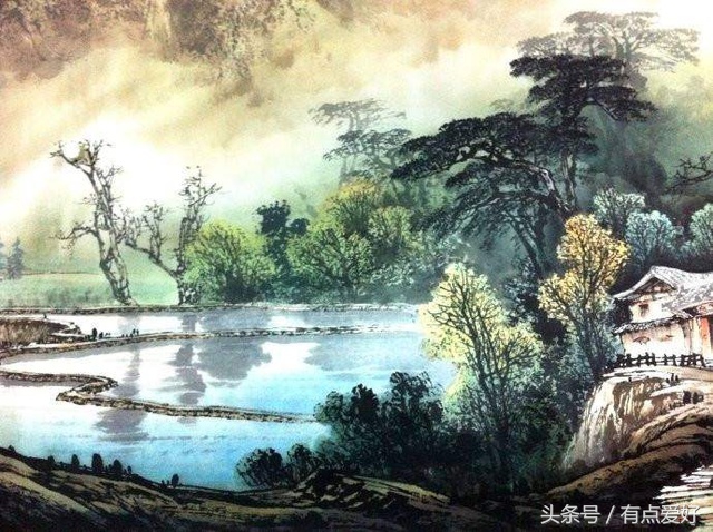 最新曾刚彩墨山水画技法,曾刚彩墨山水画教程大全