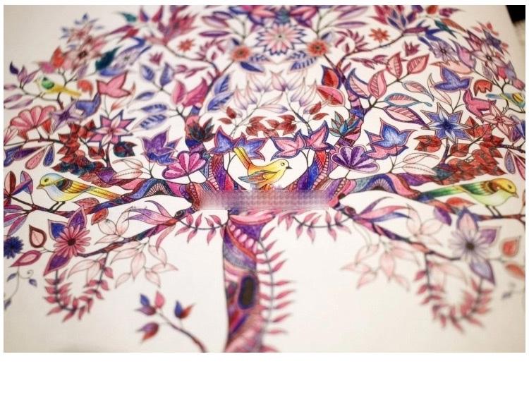 花园的秘密涂色,秘密花园涂色完整版范本图文