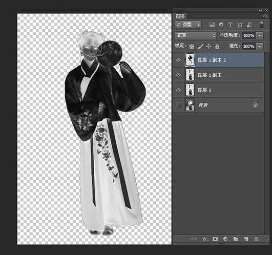 ps如何做成古风水墨晕染特效教程,ps荷花古风人物调色视频教程