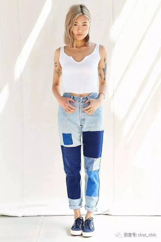 牛仔裤破洞用钩针花样修补,牛仔裤破洞越来越大怎么处理