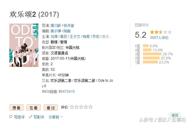 欢乐颂2为什么比不上1,欢乐颂2口碑