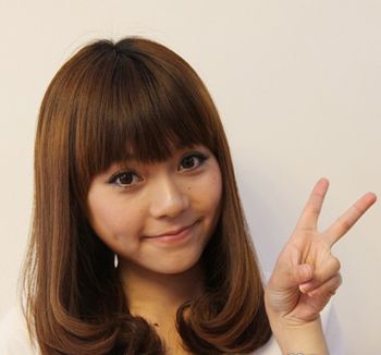 梨花烫中短发内扣发型,中长款梨花烫发发型图片