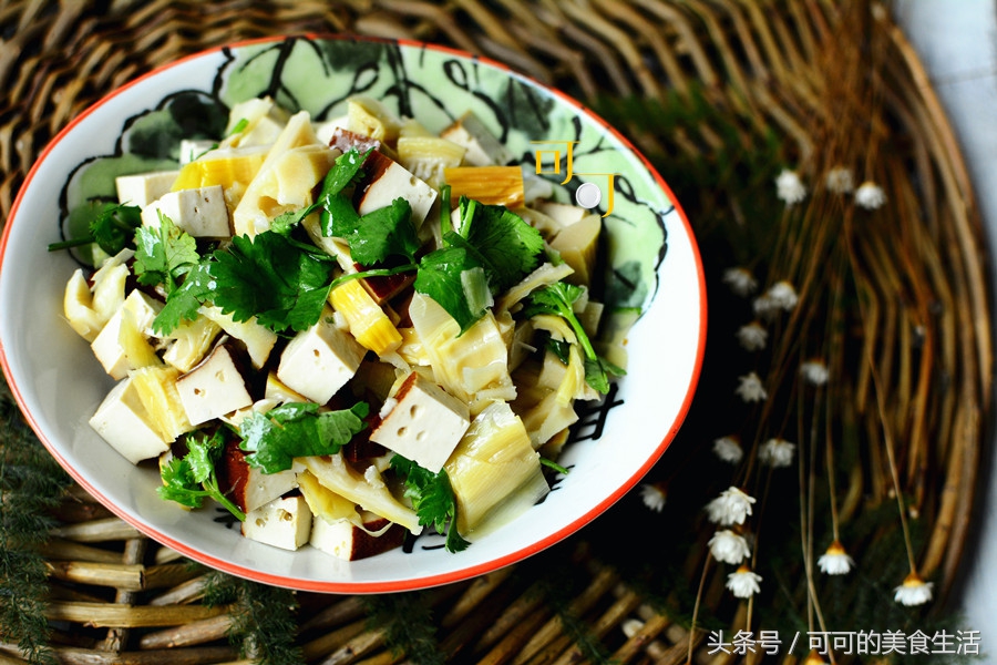 羊尾笋干拌香干：一道清爽凉拌菜，高纤维补钙，瘦身没商量