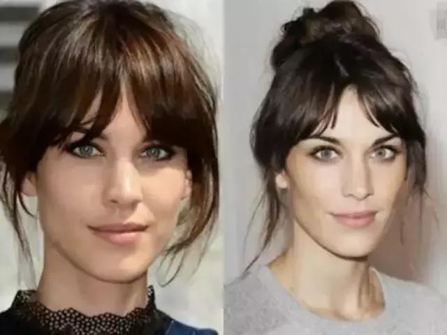 齐刘海尴尬期怎么弄中分,齐刘海变法式刘海怎么度过尴尬期