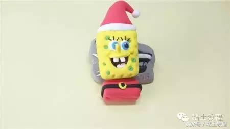 用彩泥做的海绵宝宝动画片,用彩泥做个海绵宝宝