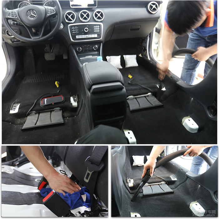 奔驰A180车内发生异响，美国大能汽车隔音有效解决