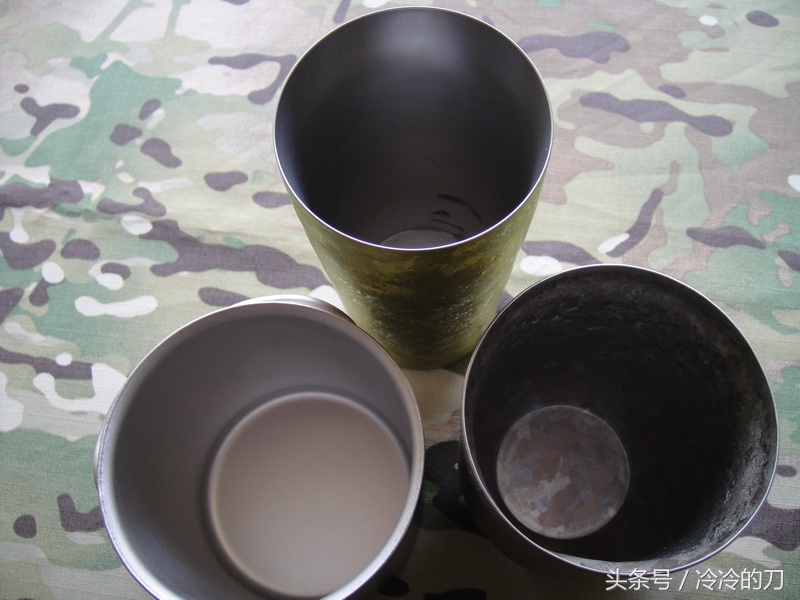 日本雪峰双层钛杯,高颜值的钛杯