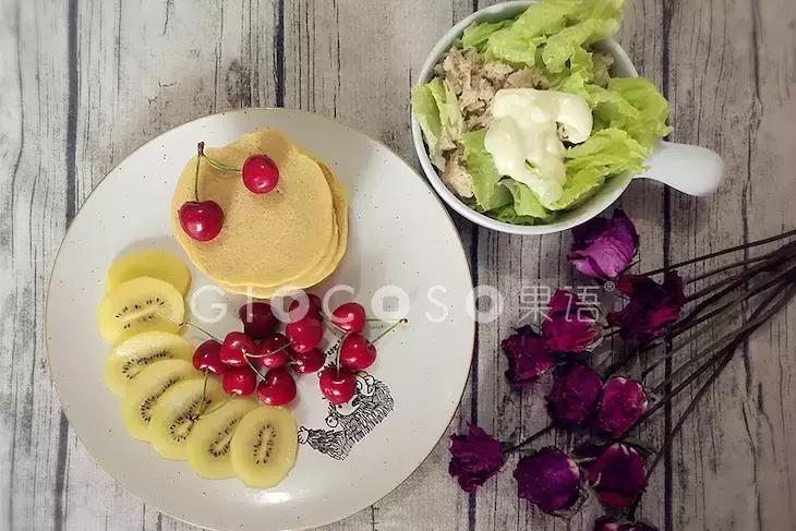 果语香蕉薄饼如果生活放缓胃也应该得到温暖