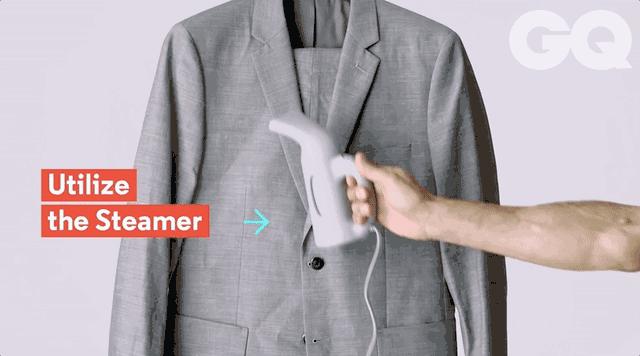 西服后袖笼褶皱怎么处理,西服出褶皱了没熨斗怎么快速弄平