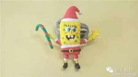 用彩泥做的海绵宝宝动画片,用彩泥做个海绵宝宝