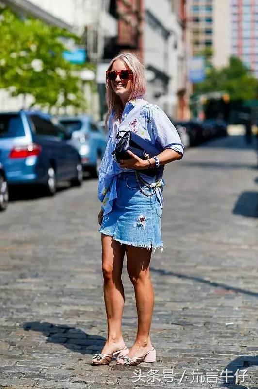 今年最火的4条半裙优雅又时髦,牛仔半裙时髦点配什么鞋好看