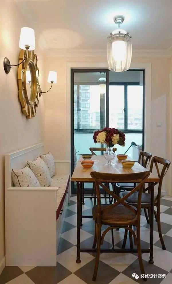 2米宽卡座餐厅设计效果图,餐厅现代简约卡座设计小户型