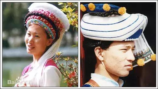 白族女人的服饰图片,大理白族服饰手绘图