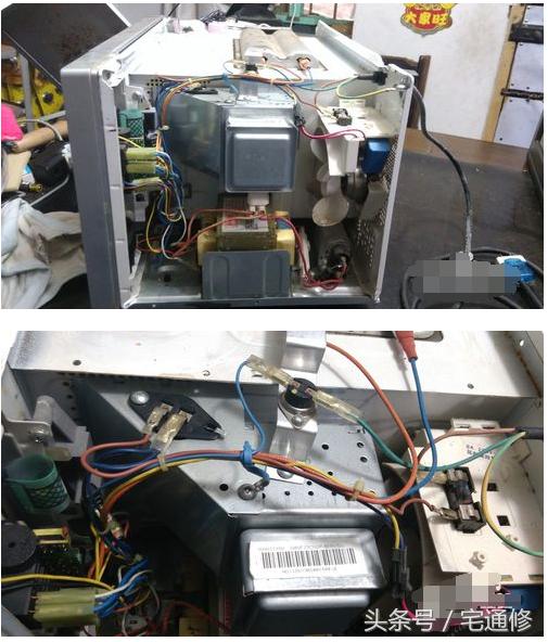 微波炉二极管击穿维修,微波炉磁控管插脚击穿怎么回事