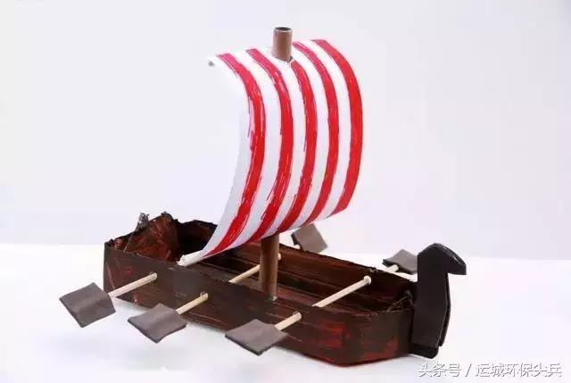 端午节手工礼物一年级,端午节手工制作龙舟卡纸diy