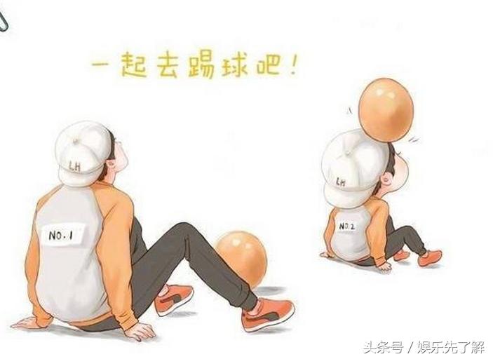 鹿晗儿童图,网友画的鹿晗卡通