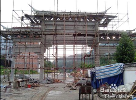 门楼砖雕牌坊设计,门楼牌坊设计