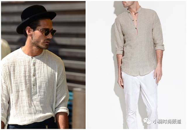 青年男士简约休闲风夏季穿搭,男士高级感亚麻风穿衣搭配