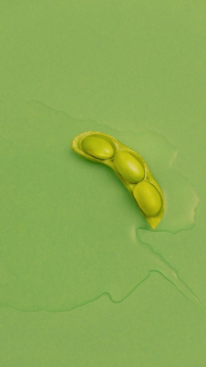 手机壁纸绿色简约干净有文字,绿色食物壁纸