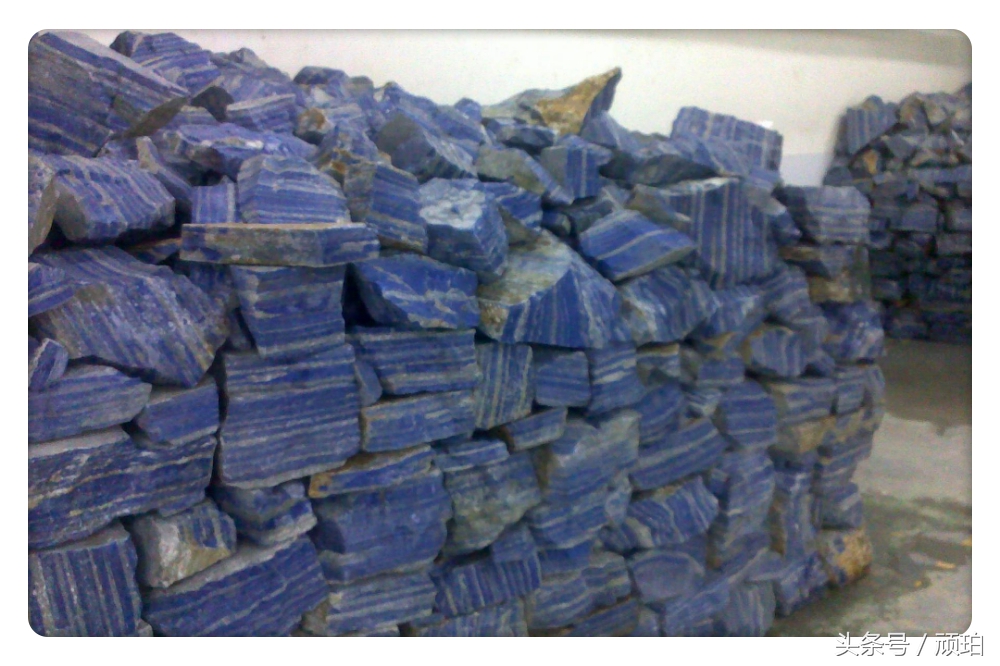 青金石蓝纹石,天然阿富汗青金石