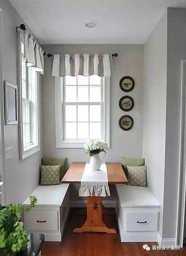 2米宽卡座餐厅设计效果图,餐厅现代简约卡座设计小户型