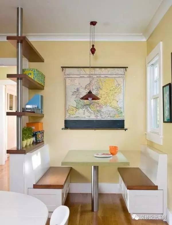 2米宽卡座餐厅设计效果图,餐厅现代简约卡座设计小户型