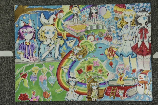 我心中的小学绘画获奖作品,我心中的校园绘画优秀