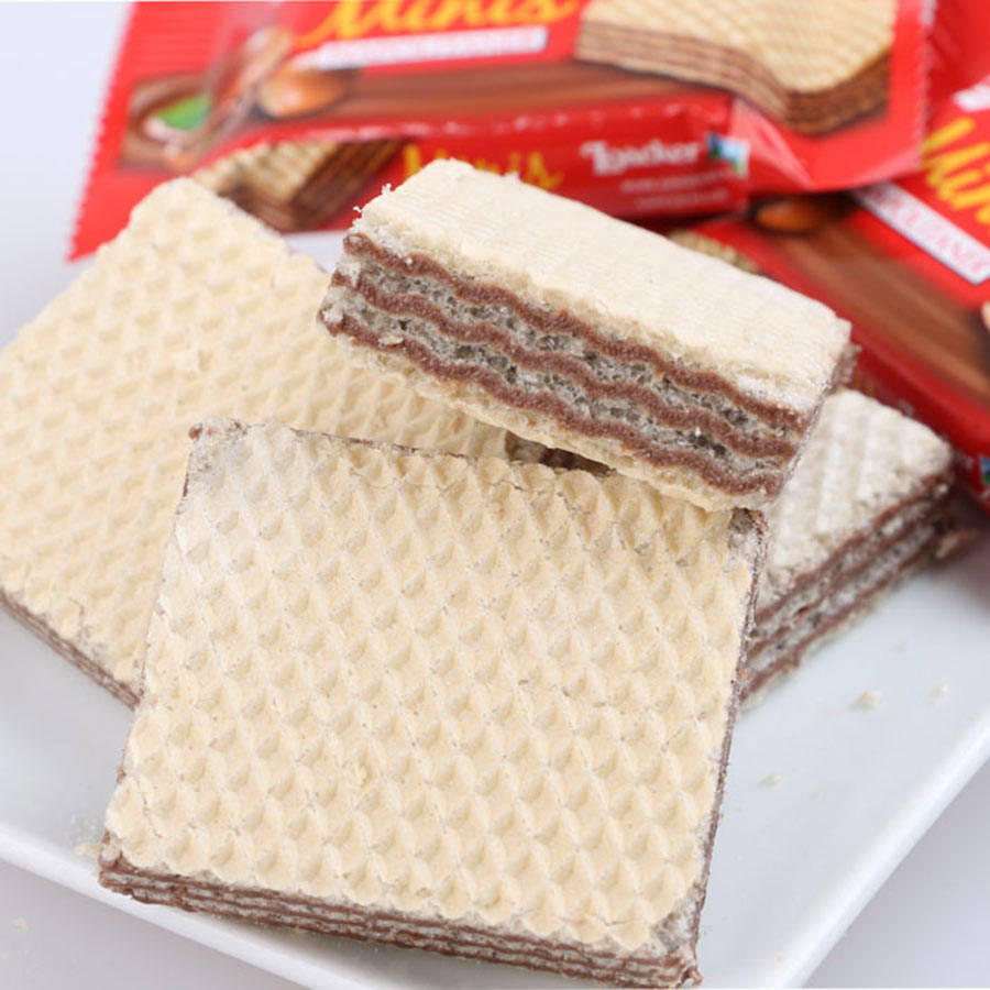 多种口味的威化饼,吃货主播吃威化饼