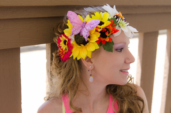 塑料仿真花头饰批发,花环头饰批发工厂哪里有