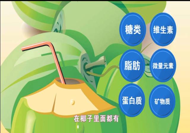 椰子汁水不是很甜,椰子汁椰子水椰树