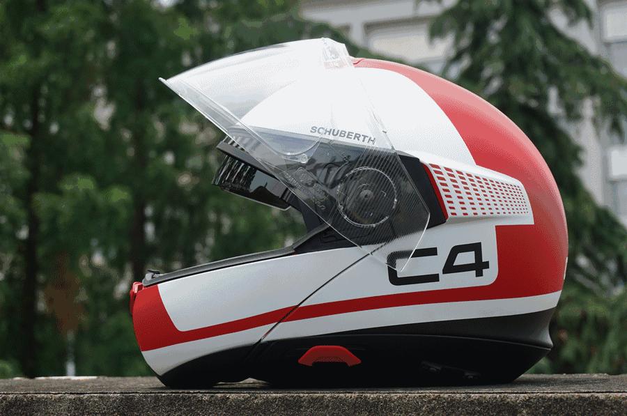 舒伯特揭面盔评测,舒伯特c4pro和agv揭面盔哪个好